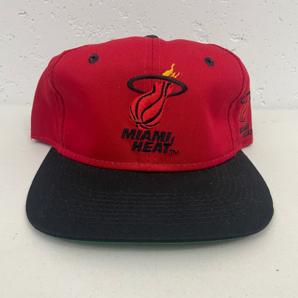 VTG The G Cap Miami Heat NBA Basketball Snapback Hat Cap Red/Black OSFA